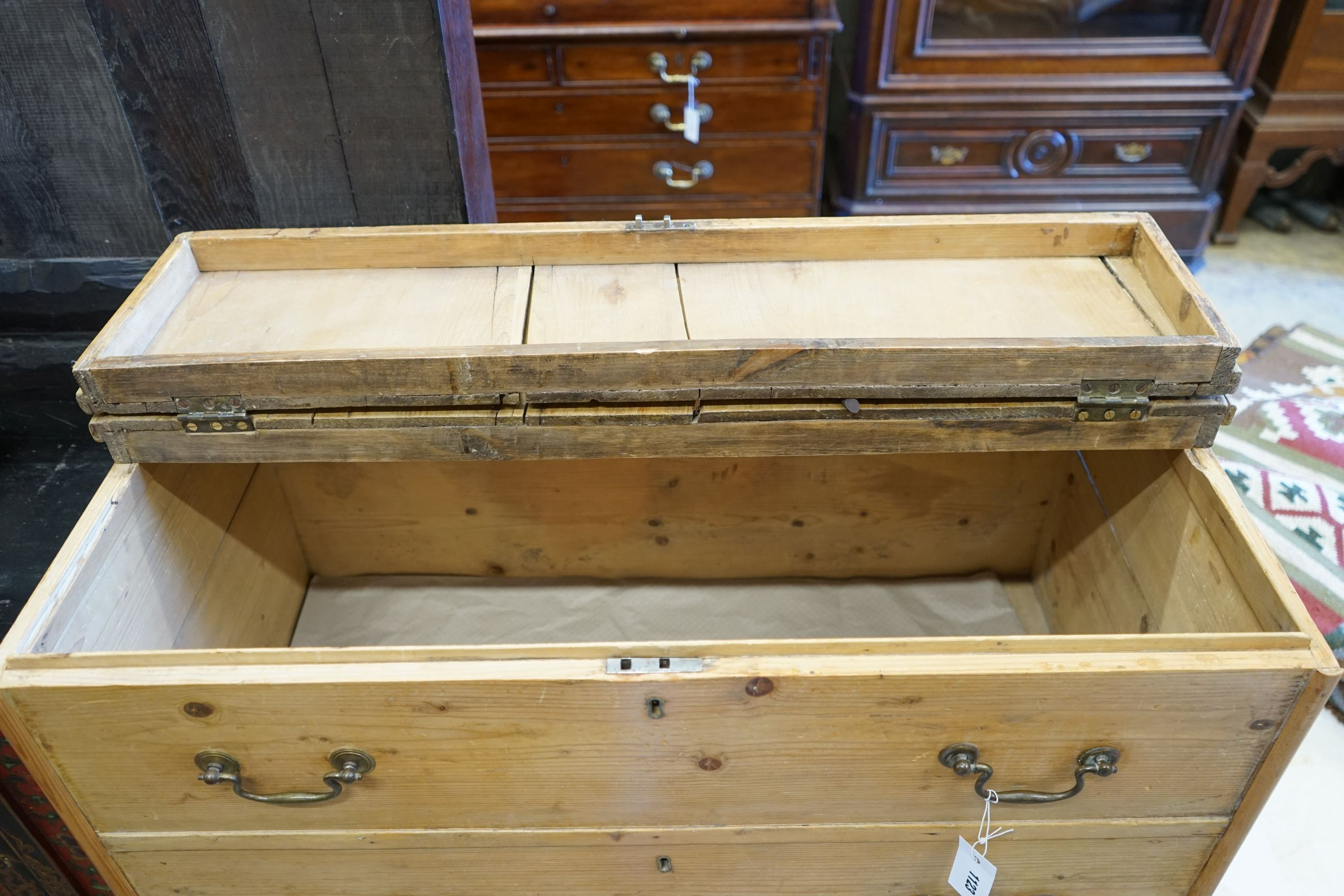 An early 19th century pine 